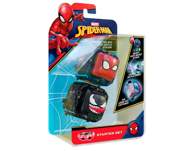 Set 2 figurine de lupta Battle Cubes Spiderman, Spiderman vs Venom