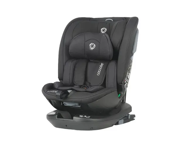 Scaun auto rotativ Coccolle, I-Size Velsa, Jet Black, 0-36 kg