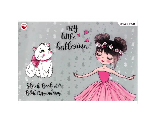 Caiet A4 pentru schite si desen Starpak, Balerina