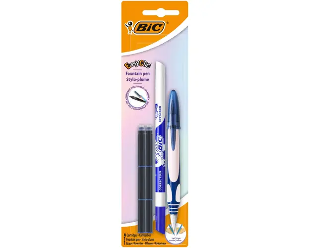 Stilou Easy Click, Bic, 6 rezerve si corector