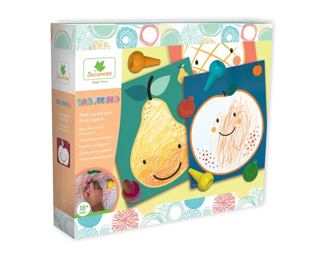 Set de creatie, Sycomore Babyssimo, Picteaza cu degetele, Fructe