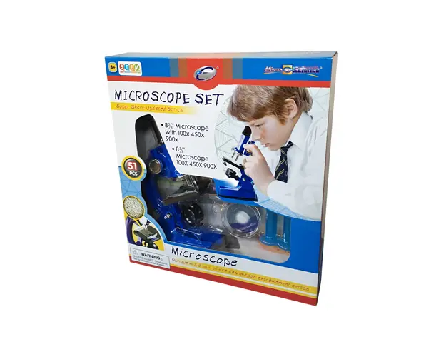 Set Eastcolight Microscop 100/450/900X, 51 piese
