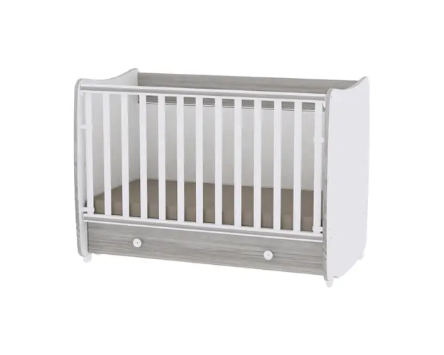 Patut balansoar transformabil, Lorelli, Dream, 60 x 120 cm, White artwood