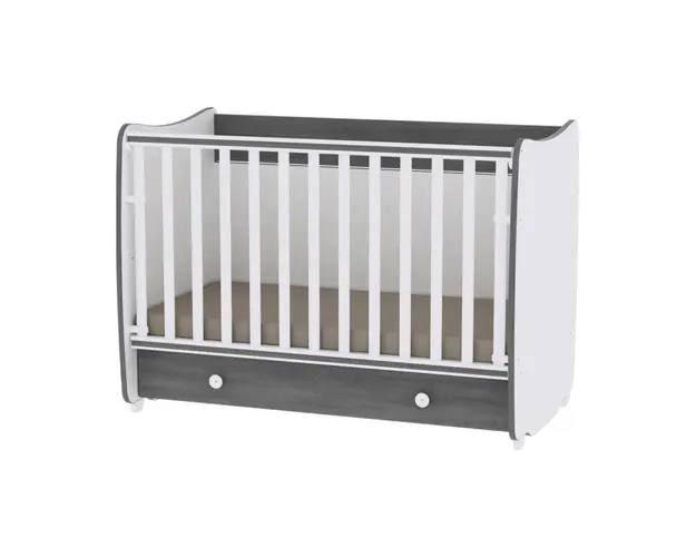 Patut balansoar transformabil, Lorelli, Matrix, 60 x 120 cm, White vintage grey