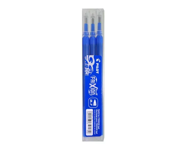 Rezerva roller Pilot Frixion Ball, 0.7 mm, albastru (set 3 bucati)