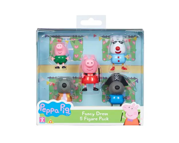 Set 5 figurine Peppa Pig Fancy Dress W2