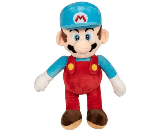 Jucarie din plus, Play by Play, Mario Fce cu sapca bleu Super Mario, 36 cm