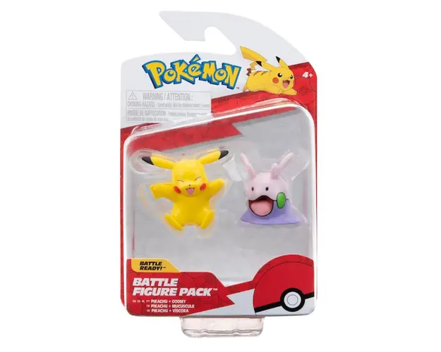 Set figurine articulate Pokemon Battle Ready, Pikachu si Goomy