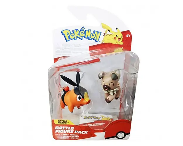 Set Figurine articulate Pokemon S2, Tepig si Rockruff