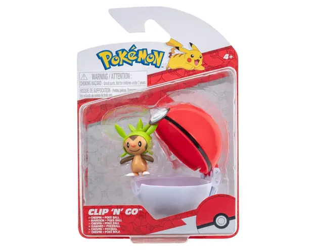Figurina in bila Clip N Go Pokemon S2 - Chespin si Poke Ball