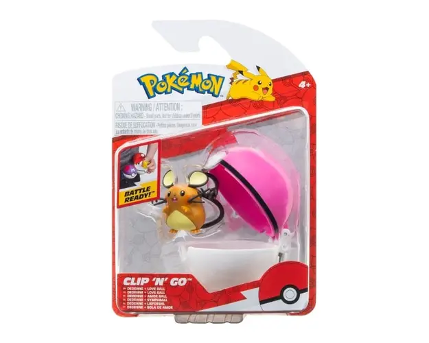Figurina in bila Clip N Go Pokemon S2, Dedenne si Love Ball
