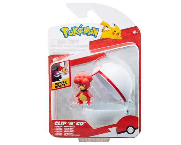 Figurina in bila Clip N Go Pokemon S2, Magby si Premier Ball