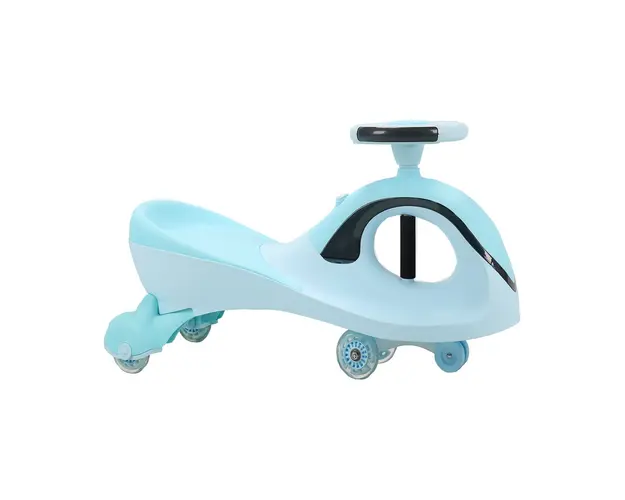 Masinuta fara pedale cu lumini si sunete Qitong Swing Car, Bleu