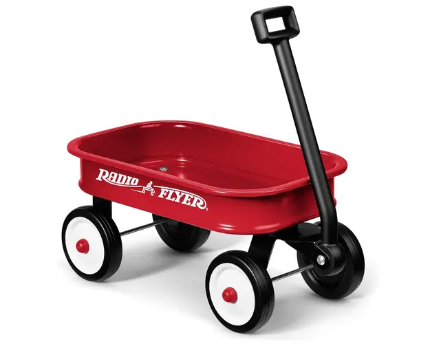 Carucior de tractat Radio Flyer Little Wagon, Rosu