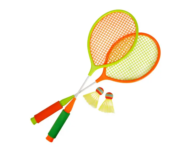 Set badminton cu 2 rachete si 2 fluturasi