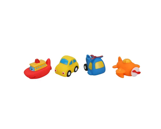 Set de 4 jucarii de baie, Banyo Saaty, Vehicule