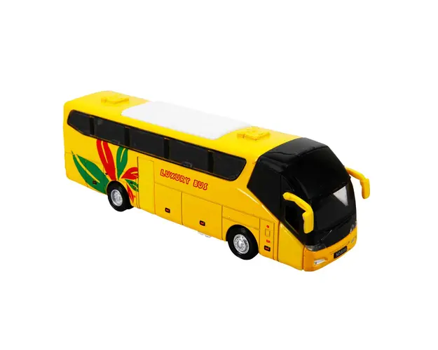 Autocar cu Lumini si Sunete, Maxx Wheels, Galben, 16 Cm