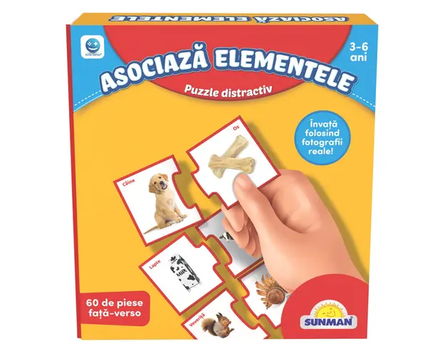 Puzzle Smile Games, Sa invatam asocierea elementelor, 60 piese