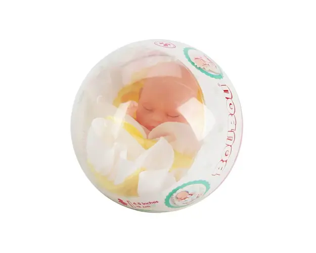 Papusa bebelus, Boubou, 12 cm, Galben
