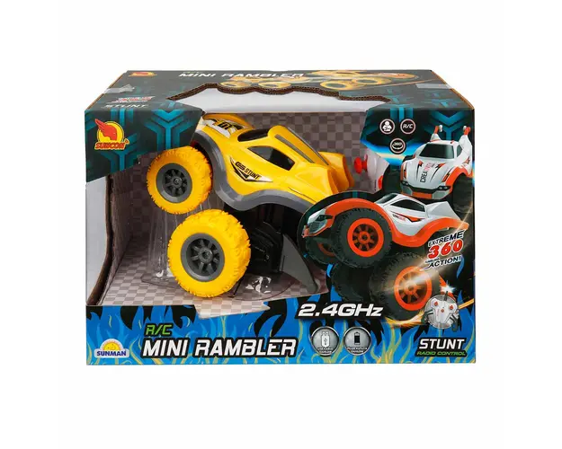 Masina cu telecomanda, Sunman, Mini Rambler, Galben, 16 cm