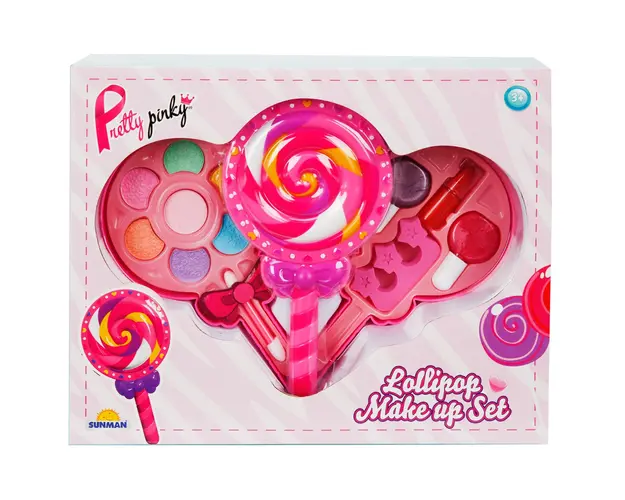 Set de machiaj cu 2 niveluri in forma de acadea, Pretty Pinky