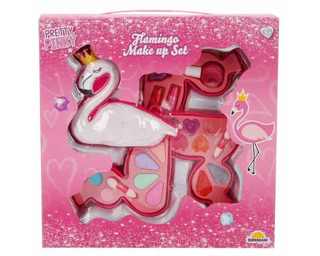 Set de machiaj pe 3 niveluri, Pretty Pinky, Flamingo