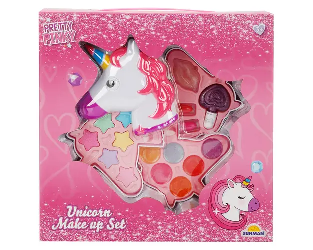 Set de machiaj pe 3 niveluri, Pretty Pinky, Unicorn