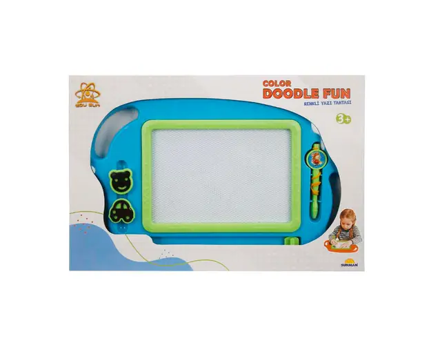 Tabla magnetica pentru desen, Edu Sun, 38.5 x 22 cm, Albastru