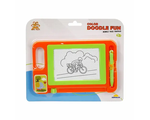 Tabla magnetica pentru desen, Edu Sun, 21.5 x 14 cm, Portocaliu