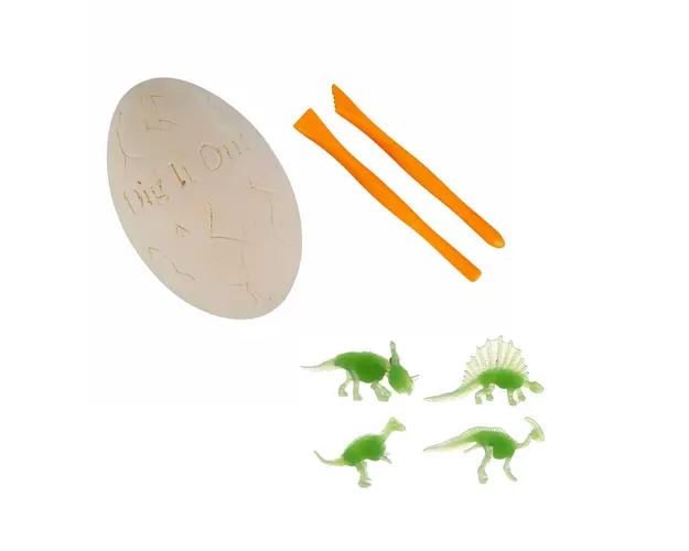 Kit excavare ou de dinozaur, Crazoo, Glow in the dark