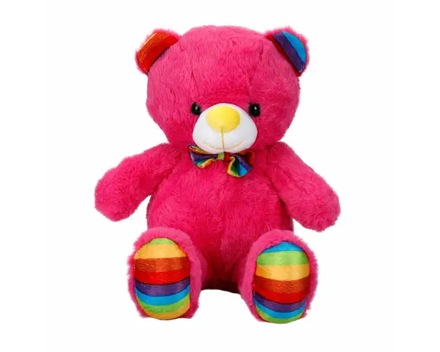 Ursulet de plus, Puffy Friends, Roz, 30 cm