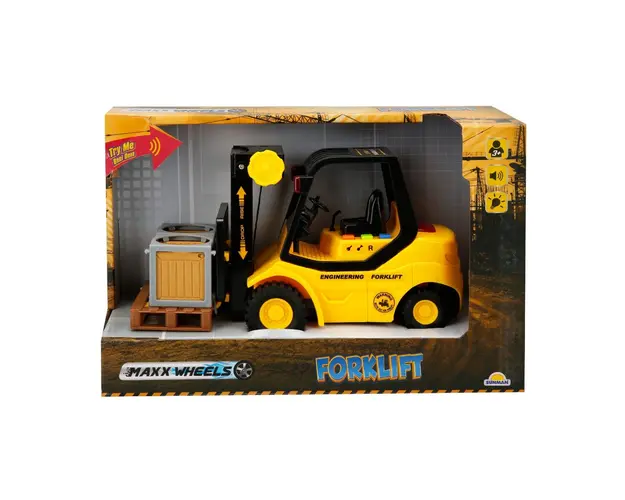 Stivuitor cu lumini si sunete, Maxx Wheels, 1:16, 24 cm, WY691A