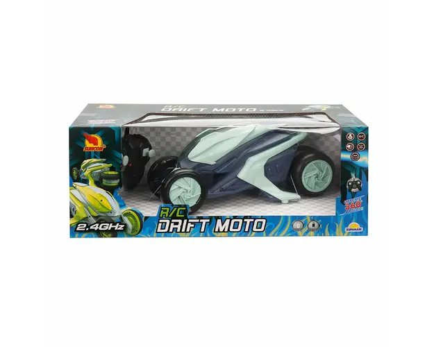 Motocicleta cu telecomanda, Suncon, rotire 360 grade, Blue