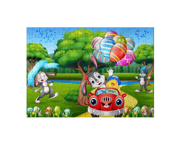 Puzzle Witty Puzzlezz, Iepuras, 100 piese