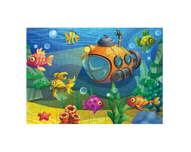 Puzzle Witty Puzzlezz, Submarin si pesti, 100 piese