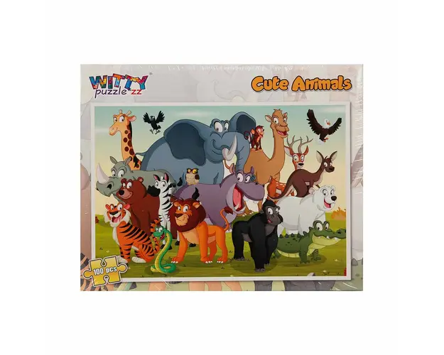Puzzle Witty Puzzlezz, Animale, 100 piese