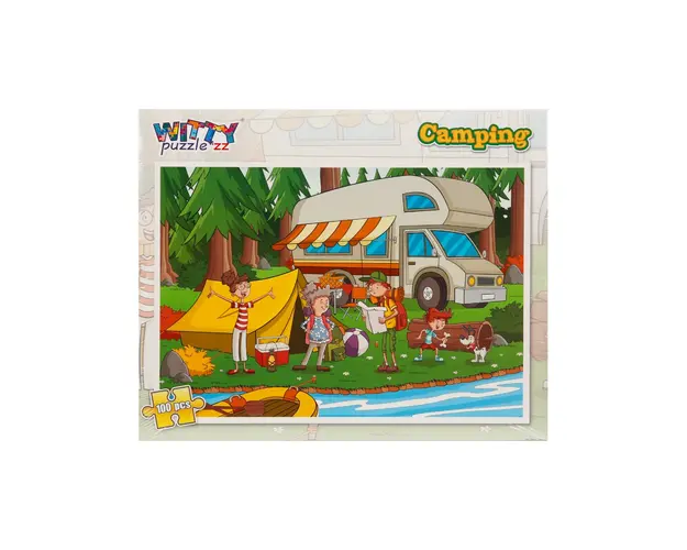 Puzzle Witty Puzzlezz, 100 piese, Camping