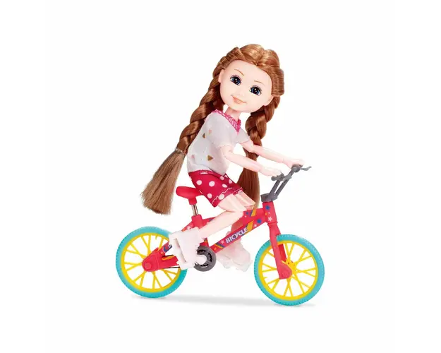 Papusa Belissa pe bicicleta