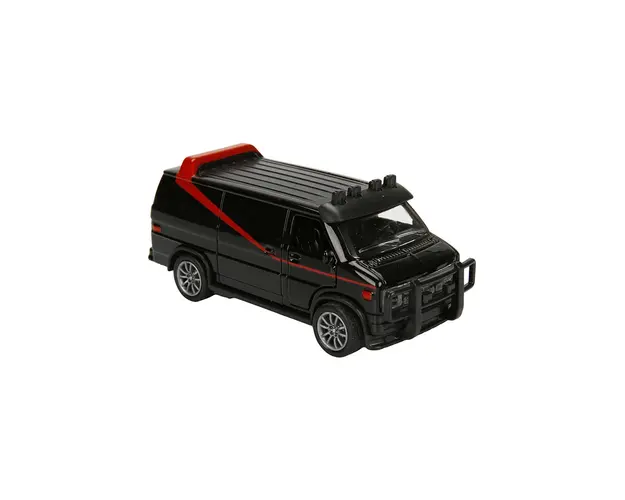 Masina Caravan, Maxx Wheels, Rosu, 11 cm