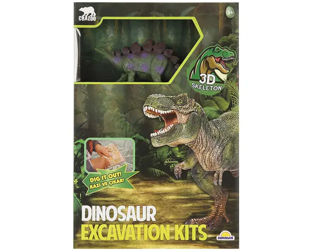 Kit arheologic, 3D Skeleton, Sapa si descopera un Stegosaurus