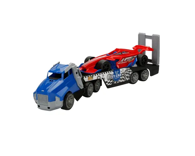 Set transportator cu masina de curse, Maxx Wheels