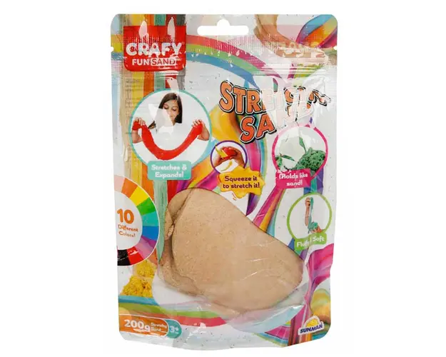 Nisip Kinetic, Crafy, 200 g, Natural