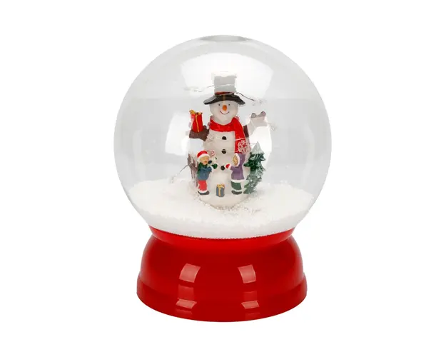 Glob de zapada cu lumini si muzica, cu USB, Sunman, Om de zapada, 30 cm