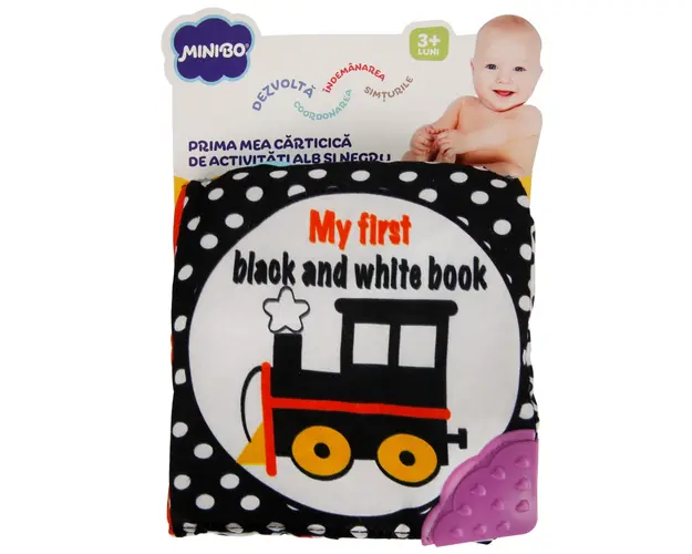 Prima mea carticica cu activitati, Minibo, Alb si Negru