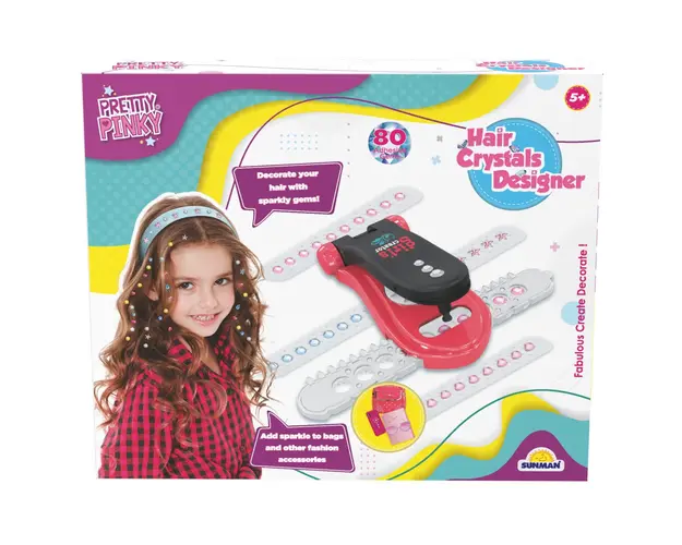 Set accesorii pentru par cu cristale, Pretty Pinky