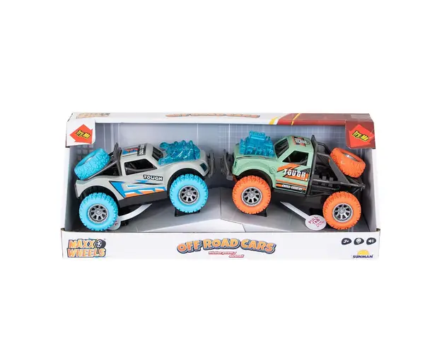 Set masinute cu lumini si sunete, Maxx Wheels, Off Road