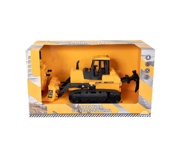 Buldozer cu senile si telecomanda, Maxx Wheels, 1:28