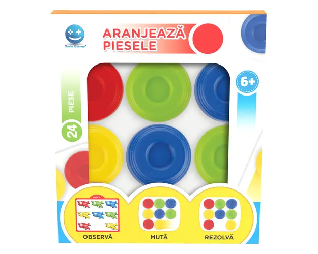 Joc de societate, Smile Games, Aranjeaza piesele, 24 piese
