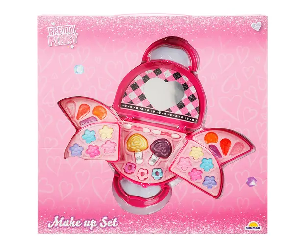 Set de make-up in gentuta, Preety Pinky, 5 compartimente
