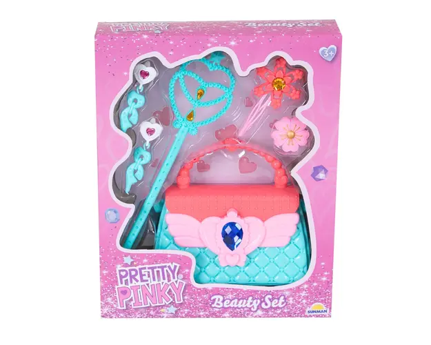 Set de accesorii in gentuta, Pretty Pinky, 6 piese
